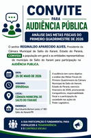 Câmara Municipal de Salto do Itararé Convida para Audiência Pública